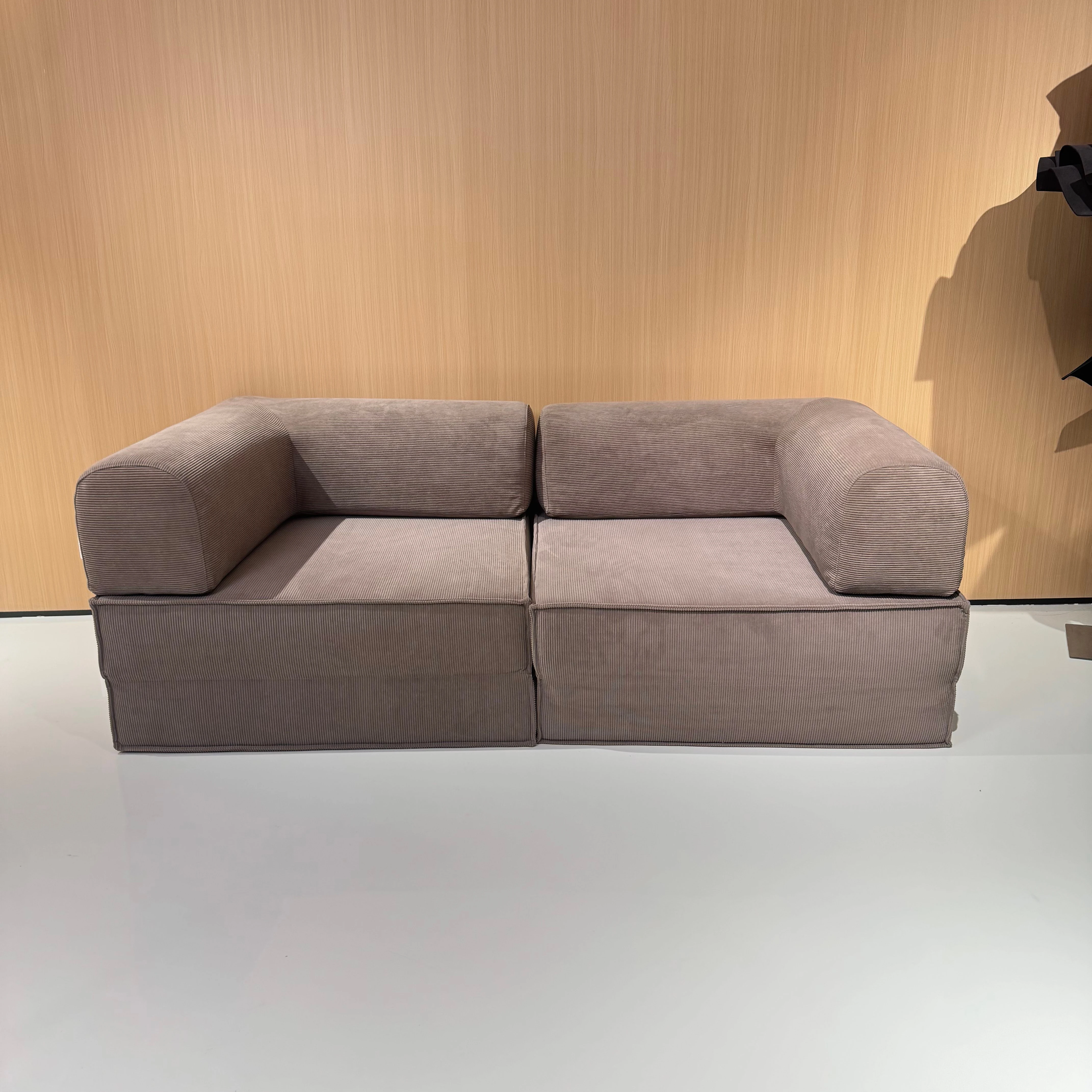 Simple Square Corner Folding Sofa Bed Fabric Compressed Convertible Extendable Living Room Decor Sofa