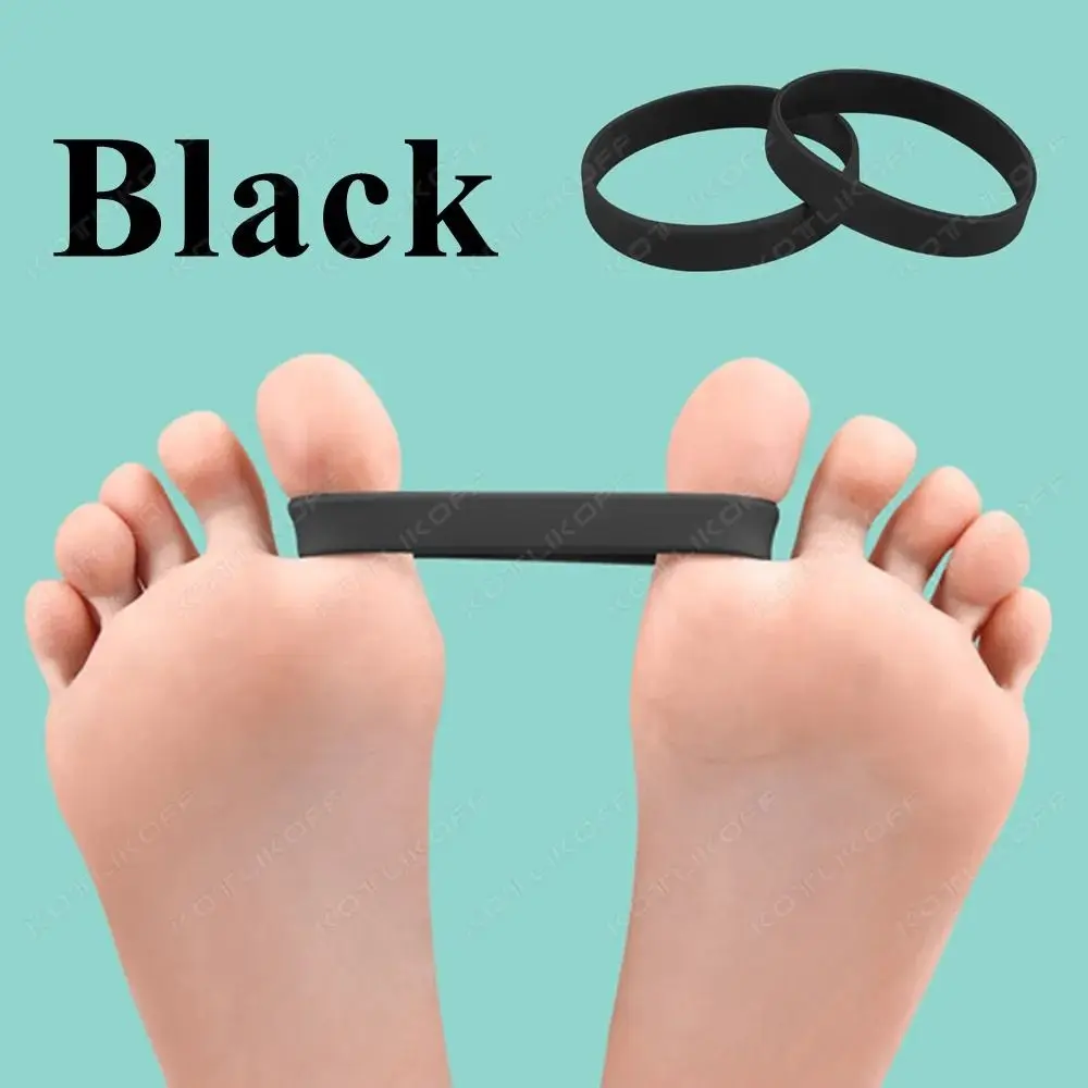 Silicone Thumb Posture Corrector Toe Training Elastic Toe Valgus Corrective Belt Solid Color Recovery Training