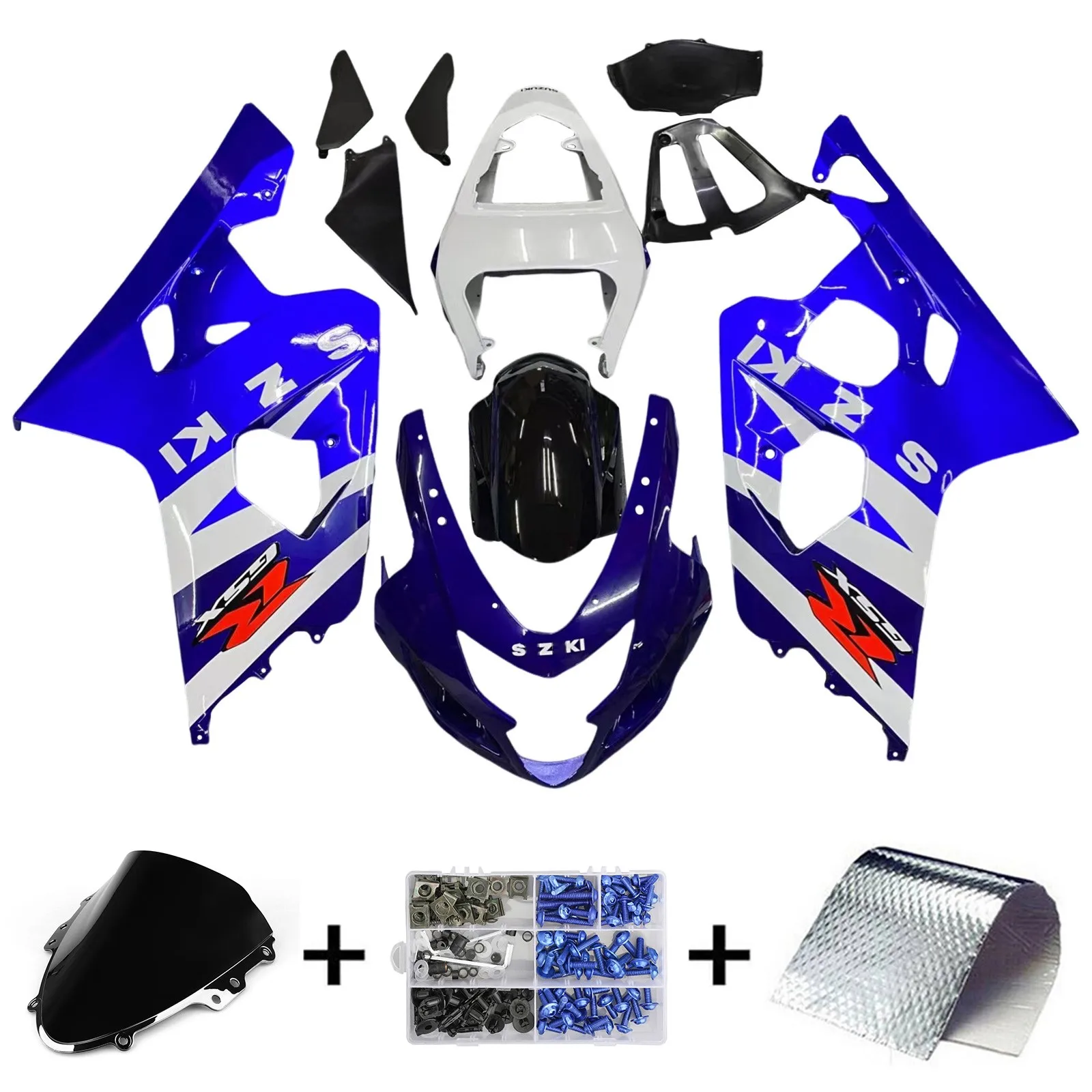 Topteng Injection Fairing Kit Bodywork Plastic ABS For Suzuki GSXR 600/750 2004-2005 K4