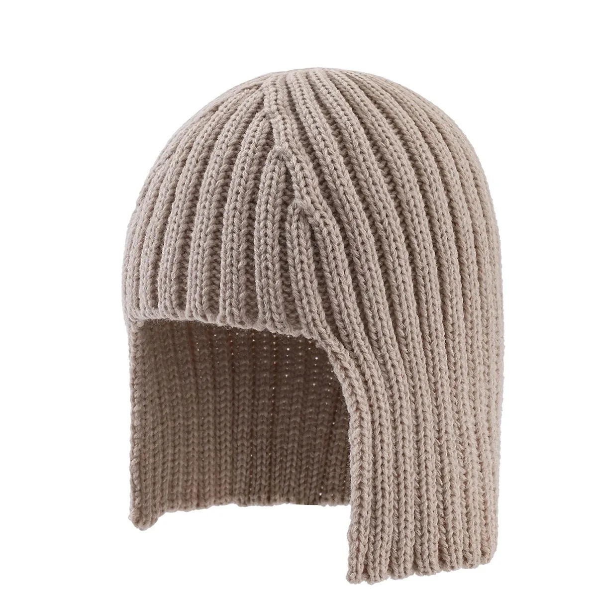 Hot Girl Perücke Strickmütze für Damen, warmer Gehörschutz für Herbst und Winter, Kopfbedeckung, modische Wollmütze im Einkaufsstil – Detail 21