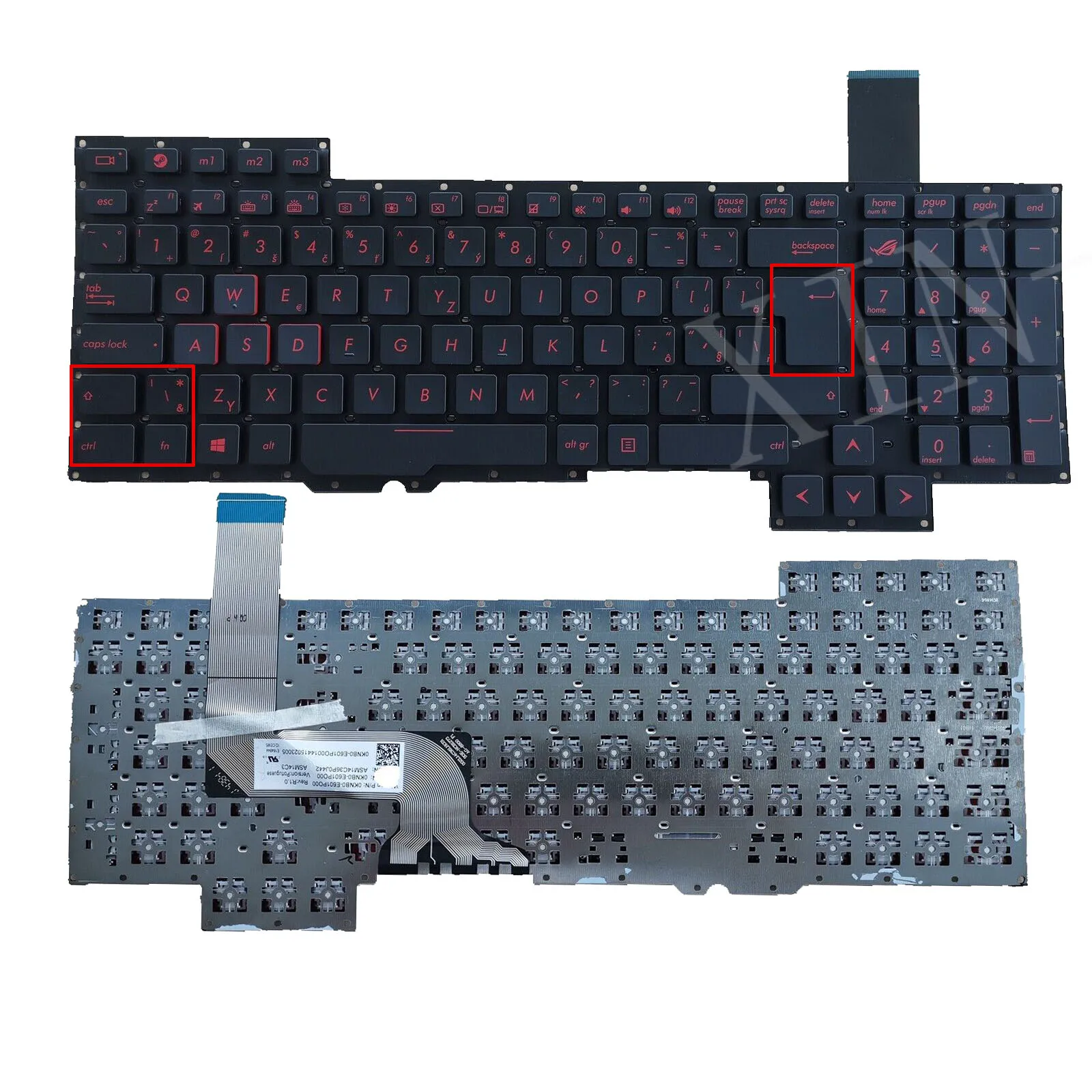 Imagem -01 - Teclado Português para Notebook para Asus Teclado Não Retroiluminado G751j G751jy G751jt teclado portugues para notebook para asus teclado nao retroiluminado g751j g751jy g751jt 01