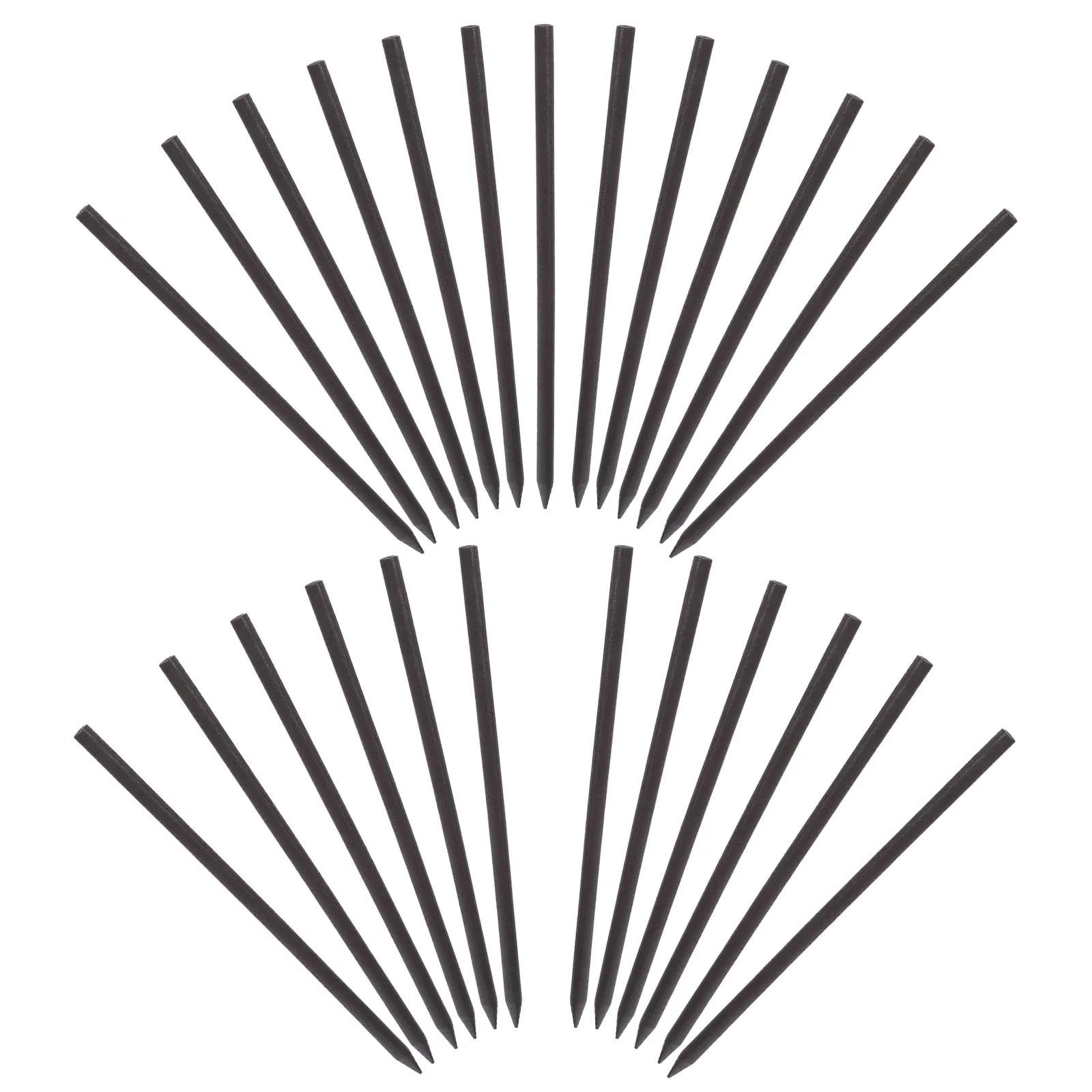 

25 шт. деревянных палочек для причесок, простой стиль, элегантные аксессуары для волос в форме карандаша для повседневного использования и вечеринок