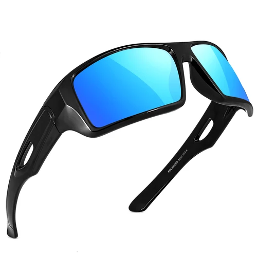 MAXJULI gafas de sol polarizadas envolventes gafas de sol deportivas para cabezas anchas grandes hombres mujeres UV400 gafas de sol 8232