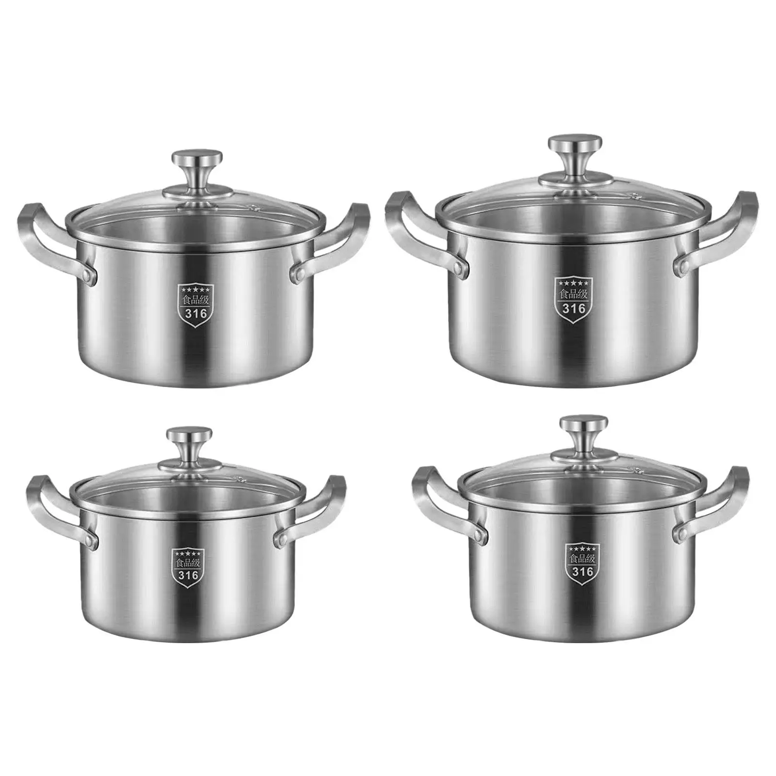 Soup Pot Stainless Steel Nonstick Pan Works Kitchen Utensils Frying Pan Stockpot