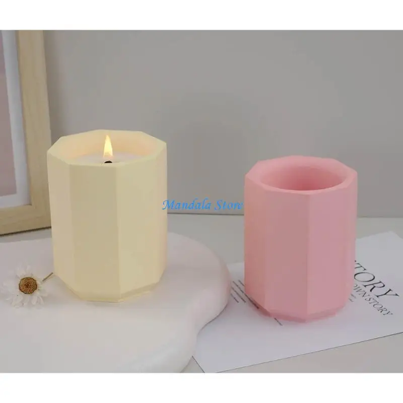 U2JC DIY Crystal Cement Cup Silicone Mold Creative Plaster Cup Silicone Mold