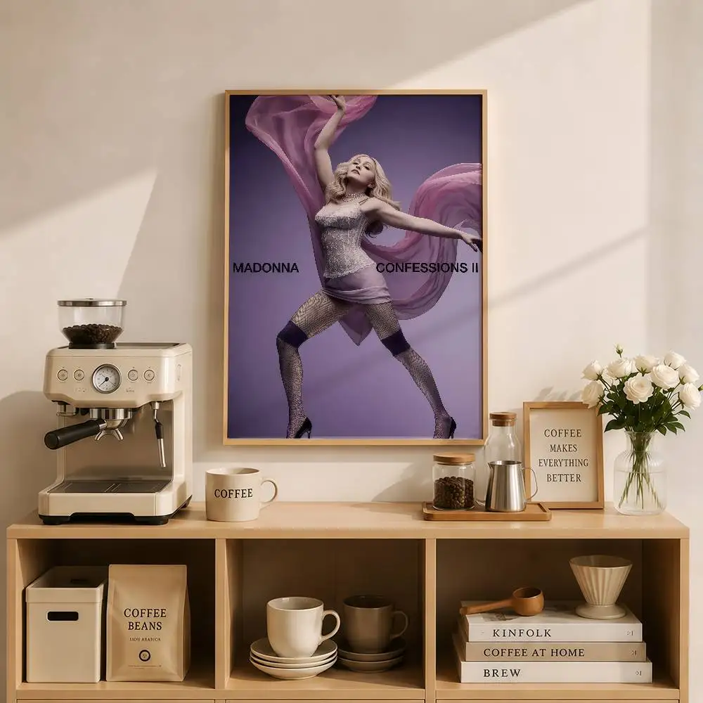 singer M-Madonna Posters Wall Art Retro Painting Home Room Cafe Club Dorm Wall Decor