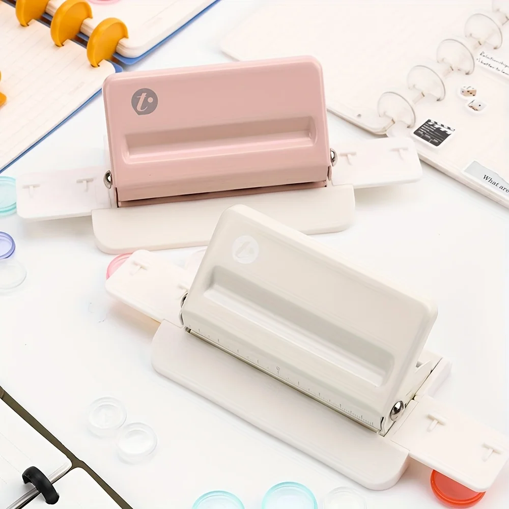 مثقاب بأربعة فتحات على شكل فطر، مثقاب ورق، مناسب لصنع الإشارات المرجعية وسجلات القصاصات ذات الأوراق السائبة.