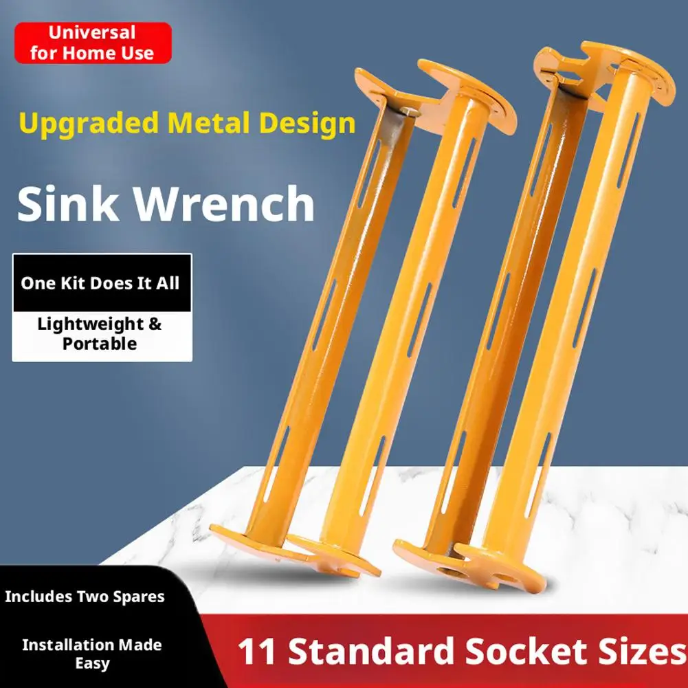 1/2PCS Multifunctional Four-Claw Hexagon Wrench Multifunctional Sink Wrench Universal Plumbing Tool For Tight Spaces Faucet Wren