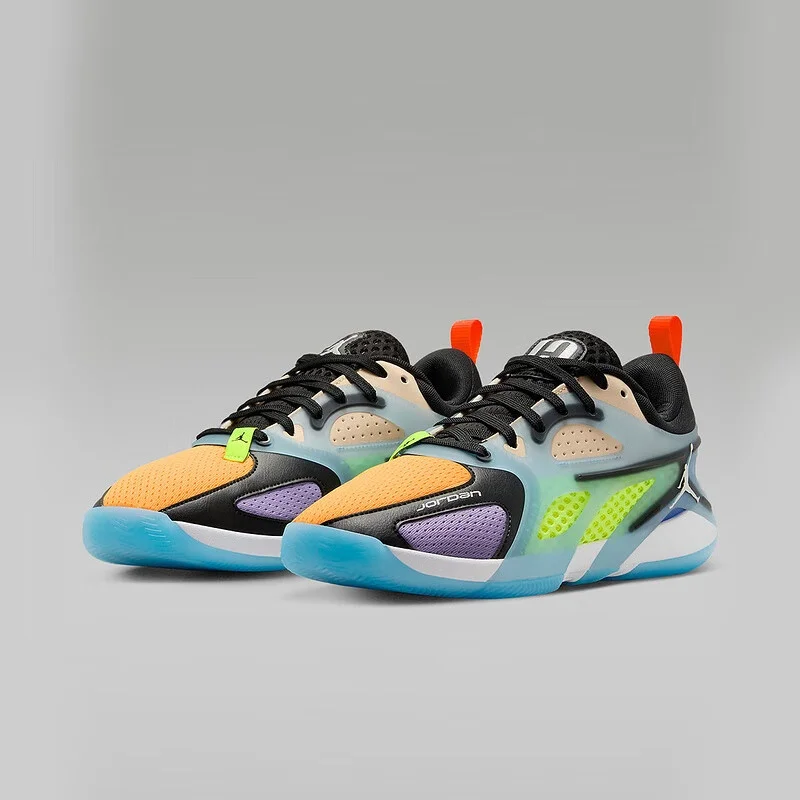 أحذية كرة السلة العملية الممتصة للصدمات من سلسلة Nike Jordan للرجال والنساء، أحذية كرة سلة جديدة خفيفة الوزن وقبضة ملفوفة حول الرقبة مع مجموعات ألوان فريدة من نوعها، أحذية كرة سلة رياضية خارجية عصرية، تصميم متخصص لا يظهر Fz2473-018 #2