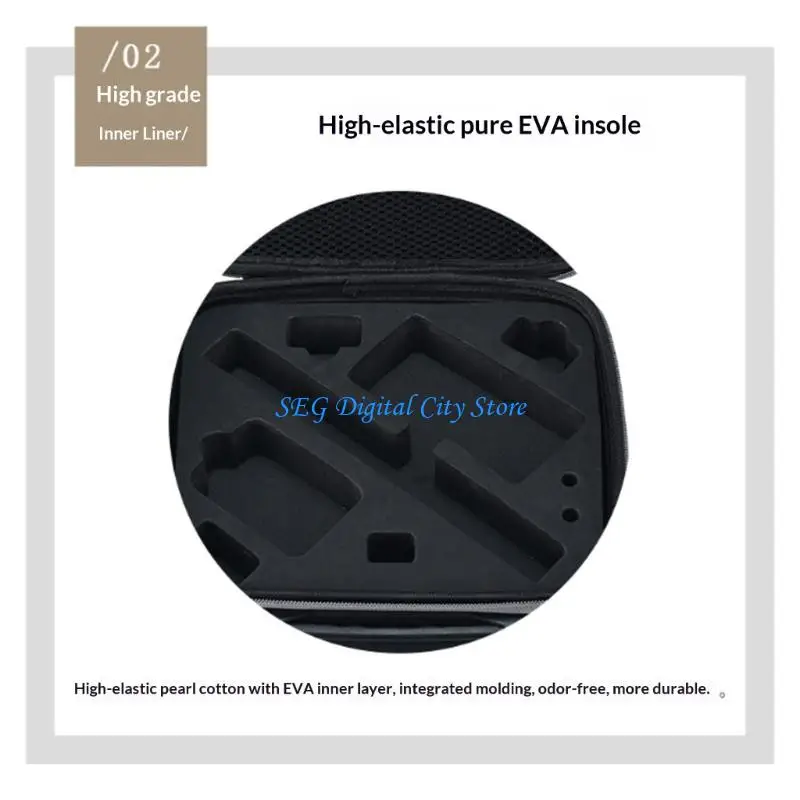 

U75B EVA Storage Bag Waterproof Featuring Anti Scratch and Impact Resistance for Action 6 Outdoor Camera Holder