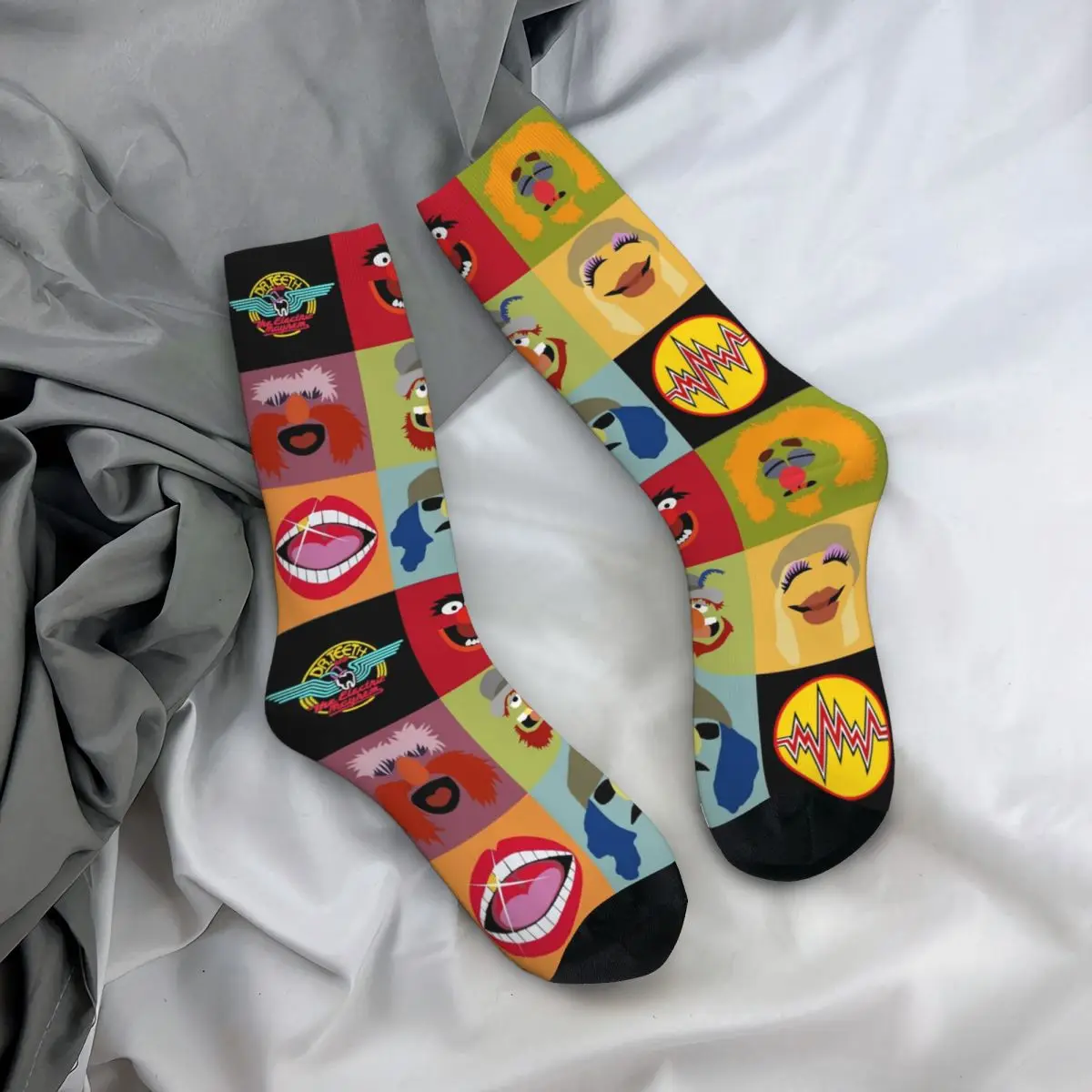 Повседневные женские носки Dr. Teeth And The Electric Mayhem Merch теплые спортивные носки с забавным лицом на все сезоны