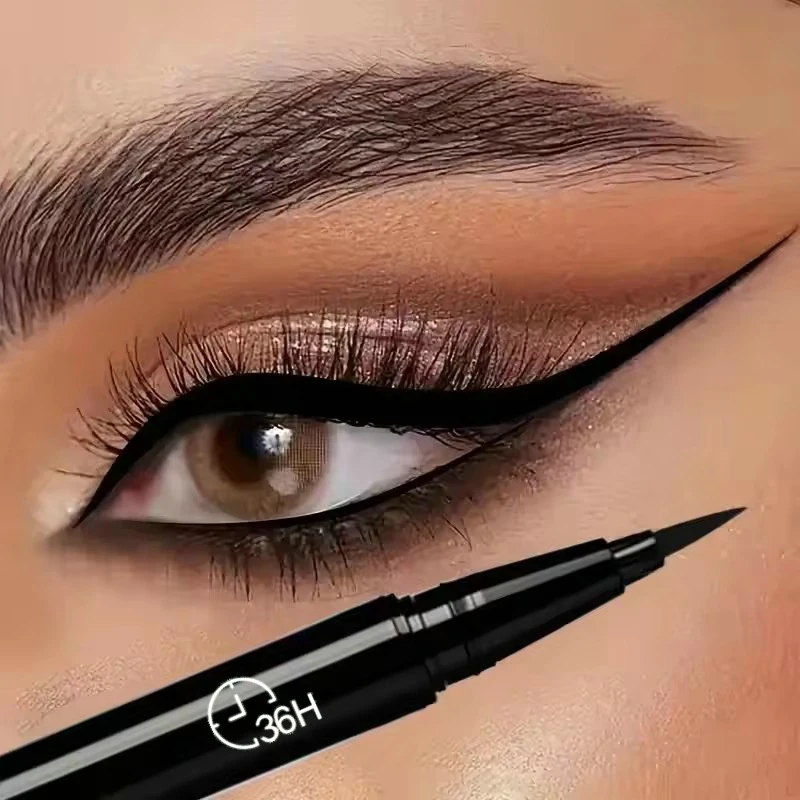 Sneldrogende eyelinerpotlood Make-up Langdurige gladde matte eyeliner Waterdicht Anti-vlek Vloeibare eyeliner Pen Ogen Cosmetica