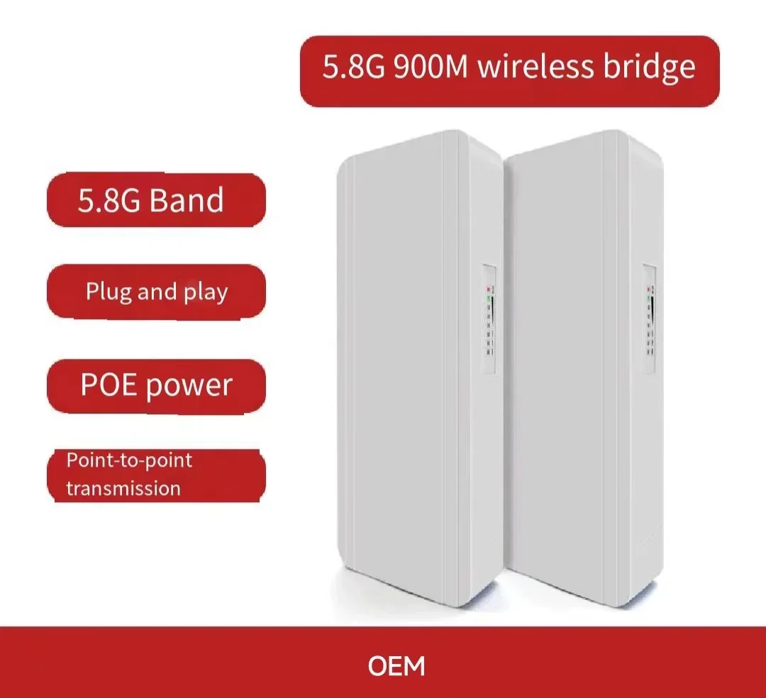 5.8G 900M Dual Port Gigabit High Power Wireless Bridge MWS-BS900M (High Throughput) wireless CPE