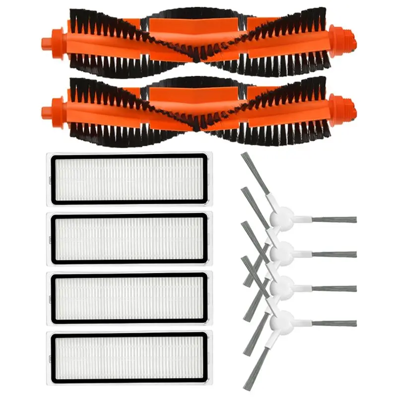 

Сменная основная и боковая щетки N95R, моющийся многоразовый HEPA-фильтр для роботов-пылесосов Xiaomi S40C/E101, аксессуары