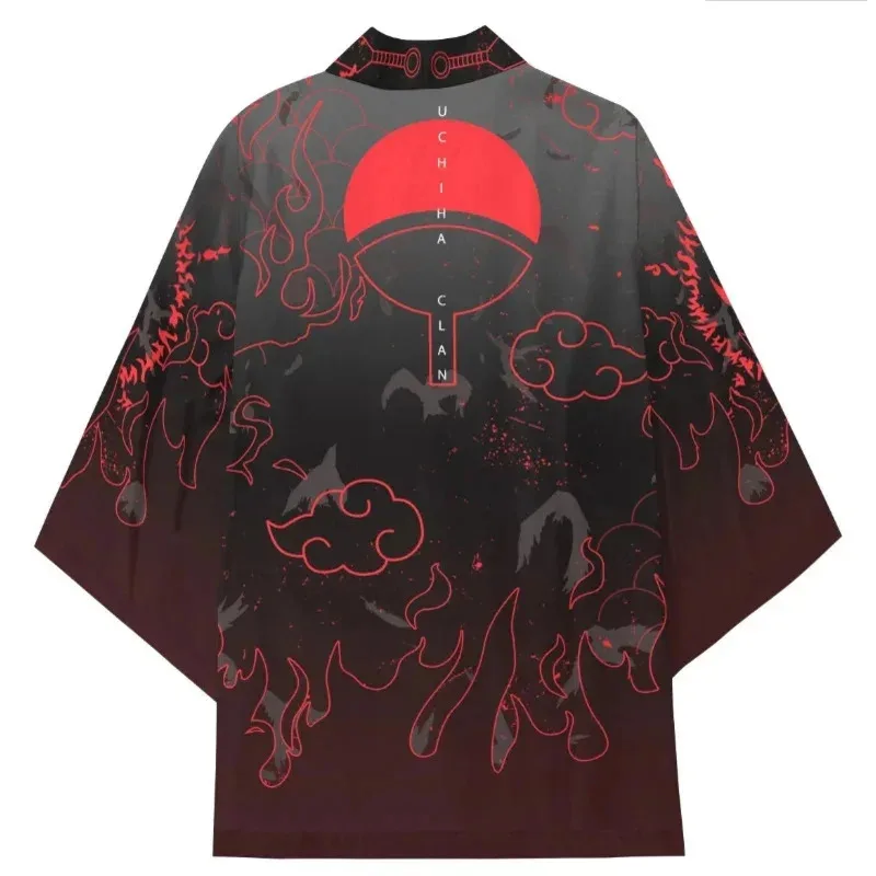 New Anime  Cloak  Uchiha Itachi Kimono Cosplay Wafuku Kurama 3D Printing Yukata Cardigan Jacket Sportswear Halloween 2025