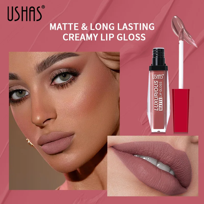 Matte Sexy Lip Make-Up Fluwelen Hydraterende Vloeibare Lippenstift Lippenstift Waterdichte, Langdurige Antiaanbakbeker Vrouwen Schoonheidscosmetica