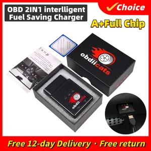 obdiicats OBD 2IN1 Fuel Saving With Fast Charger Chip Tuning Box For Benzine &Diesel Cars Increase Power Upgraded From HK-V3