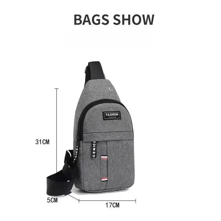 Fashion Small Shoulder Bag Large Capacity Chest Bag Men\'s Shoulder Satchel Large Capacity Outdoor Sports and Leisure