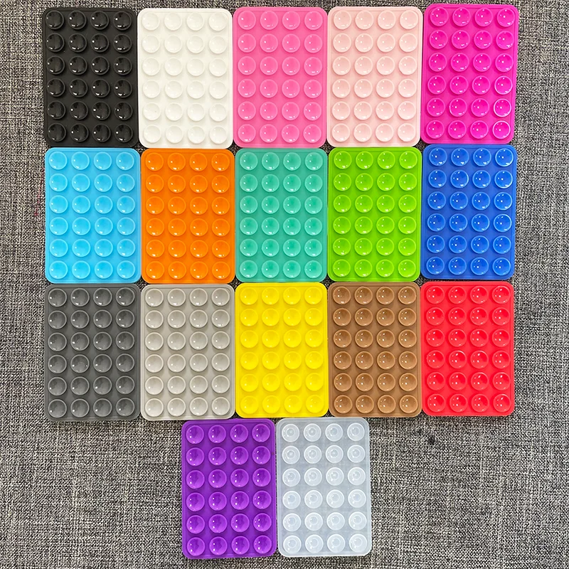 Paquet de 3 supports de coque de téléphone à aspiration en Silicone, poignée de téléphone collante antidérapante pour téléphone portable, support de poignée solide pour Selfies et vidéos