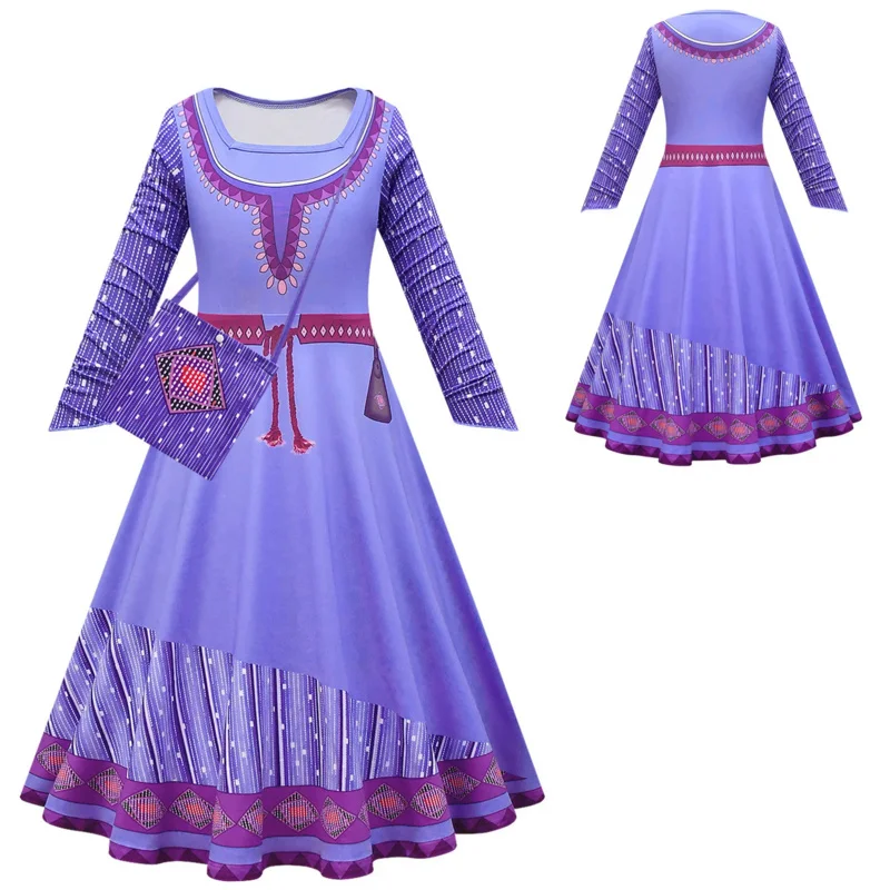 Vestidos con dijes de deseos para niñas, vestido de princesa Ashaing para carnaval, Halloween, disfraz de fiesta de cumpleaños, vestidos de graduación para niños