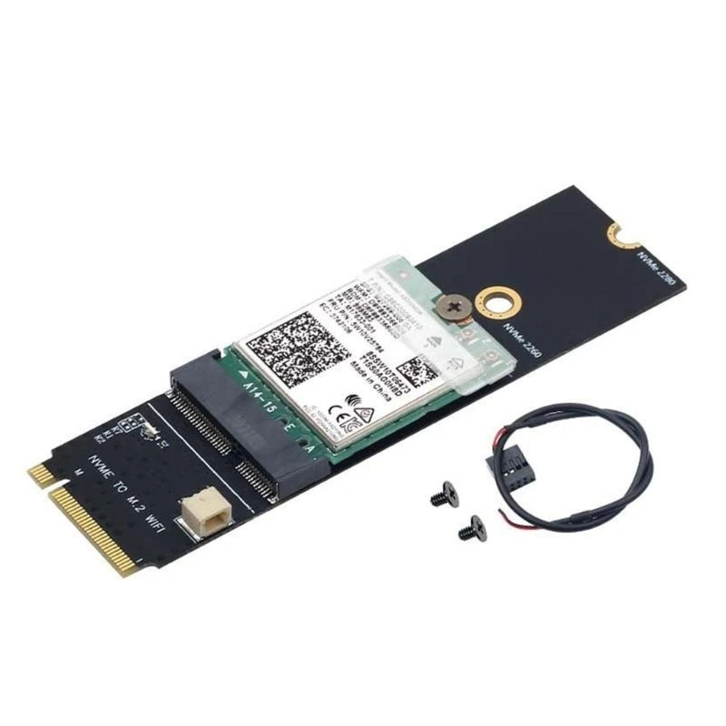 BCM94352Z AX200 AX210 NVMe PCIE SSD용 M-키 슬롯 무선 카드에 대한 Wifi 어댑터 A+E 키 베스트 세일