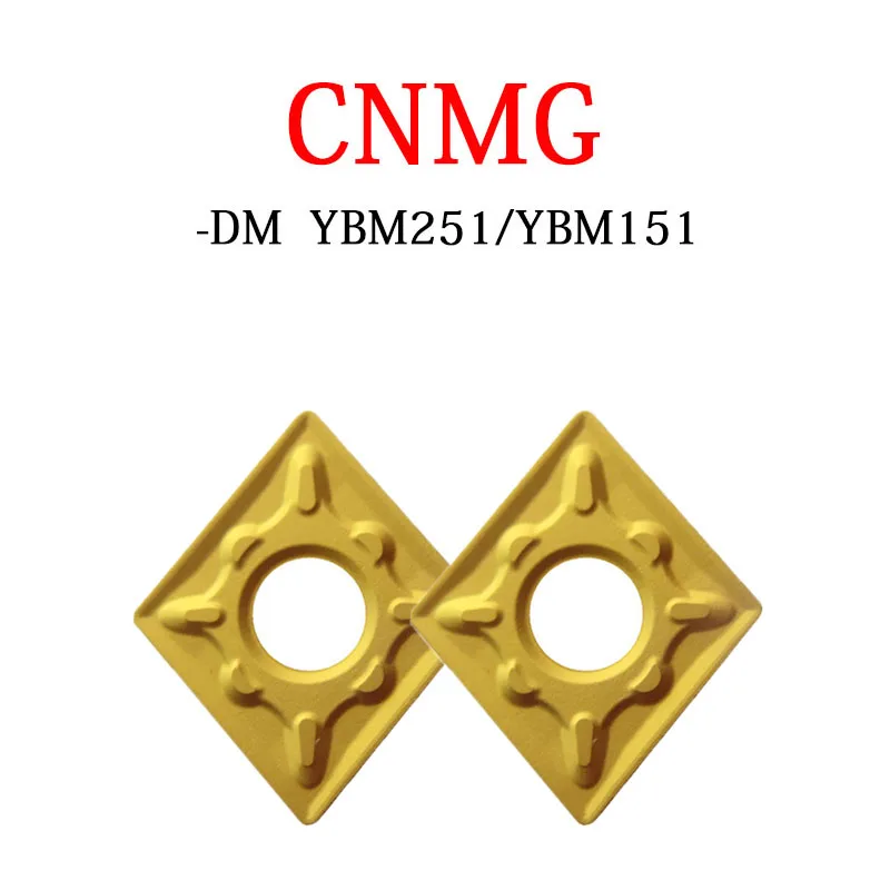 CNMG120404 CNMG120408 CNMG Carbide Inserts 10pcs DM YBM151 YBM251 CNC Machine Internal Turning Tool Holder Lathe Cutting Shank