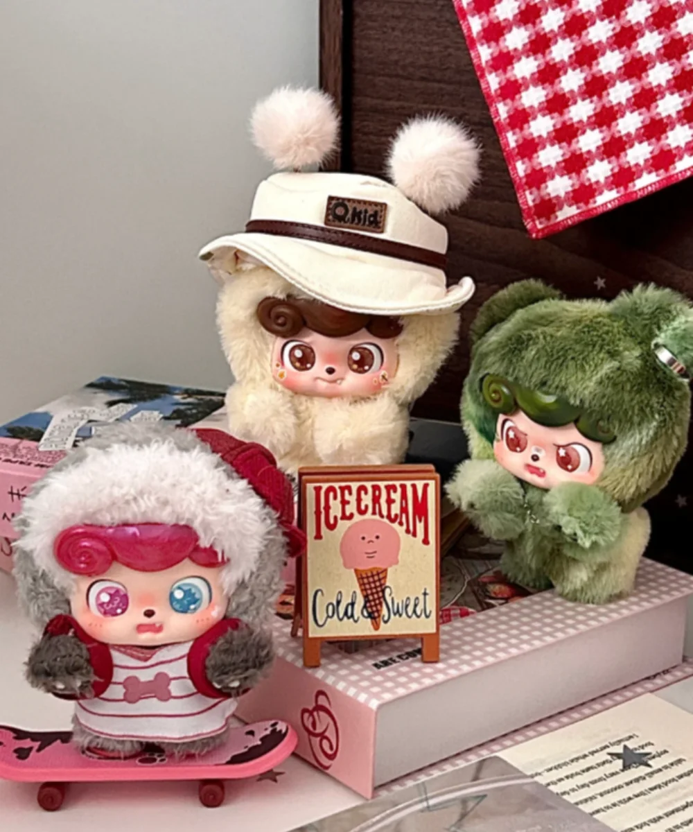 

Genuine Q.Kid Today I Went Out To Play Series Blind Box Plush Pendant Bag Decoration Lovely Gift Mystery Box Model Decor Toy