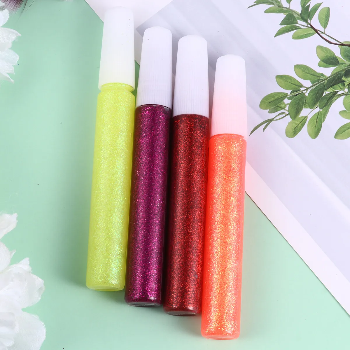 

5Sets Glitter Powder Glue Pen Safe Reliable for Crafting General Repairs Holiday Ornaments Party Design Kids Crafts