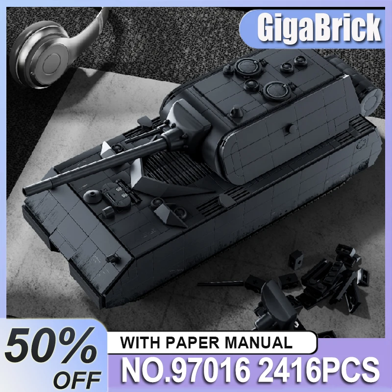 

12GO 97016 классическое издание, супер тяжелый танк типа мыши, ограниченное издание, строительные блоки, сборка кирпича, игрушка «сделай сам», подарок для детей