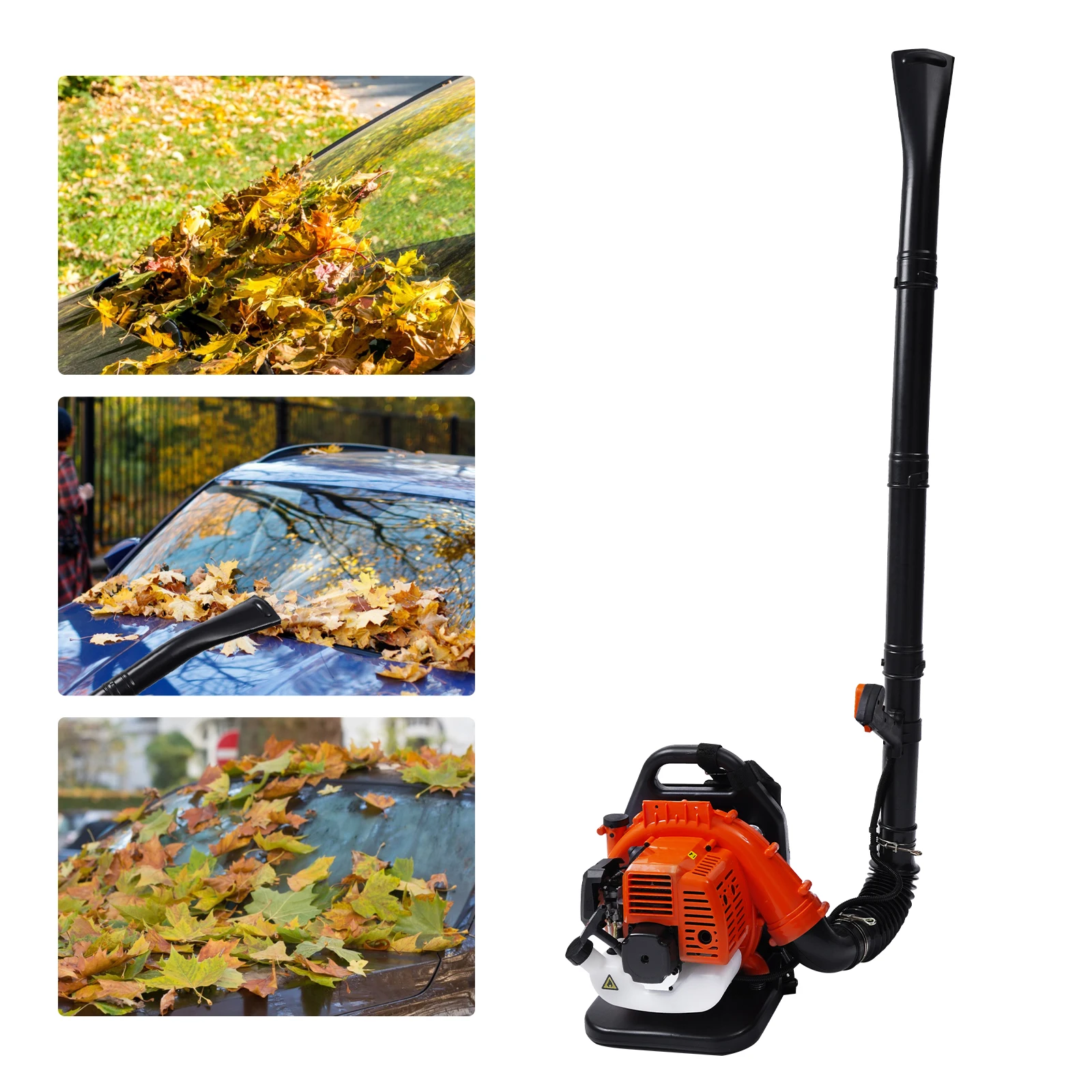 2 Stroke Backpack Pneumatic Leaf Blower 42.7cc 7000rpm + Removable Air Duct