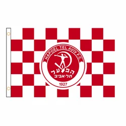 Custom Banner FC Hapoel Tel Aviv Flag Banner 2ft*3ft 3ft*5ft  Celebration a Sign Of High Quality And Outdoor Decoration QZ-008