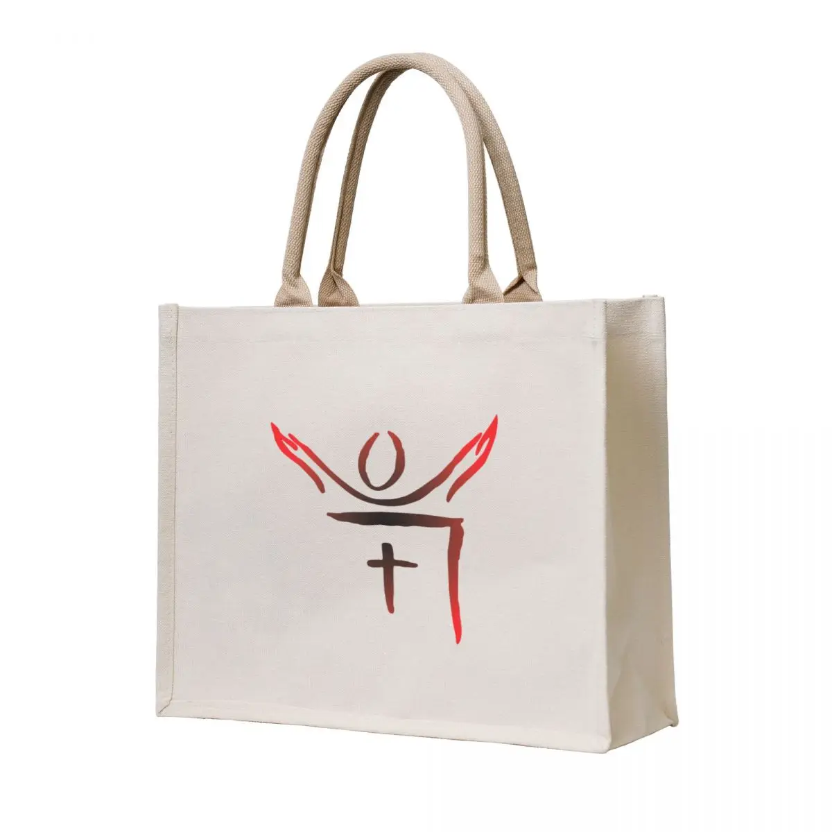 

Figure Cross Tote Bag hand bag ladies eco pack shopping bag logo canvas tote bags