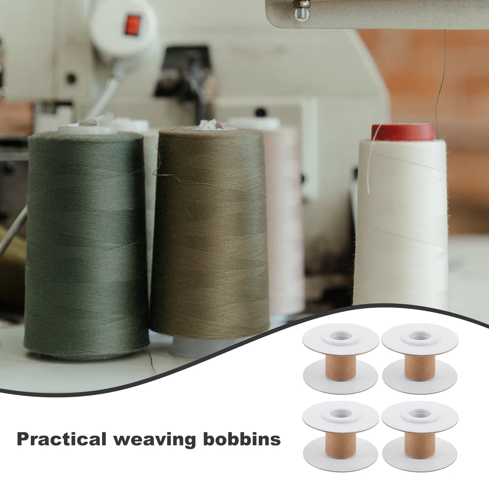 

10 Pcs Yarn Spool Sewing Crochet Accessories Empty Spools for Thick Cords Embroidery Paper