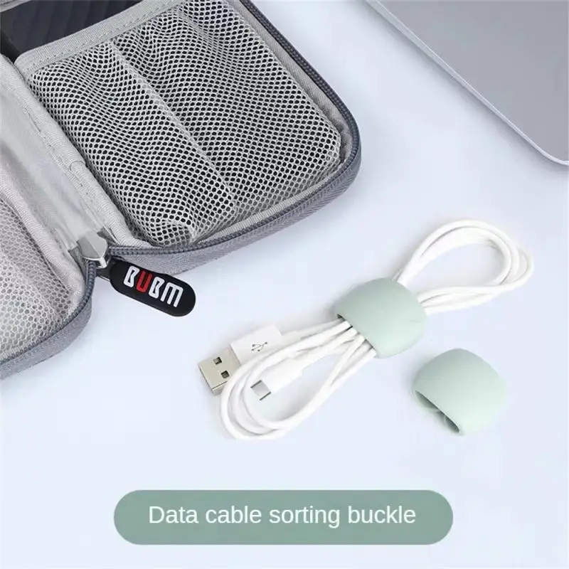 Cable Winder Round Cable Clips Mobile Phone USB Earphone Charger Holder Desk Organiser Wire Cord Desktop Cable Management