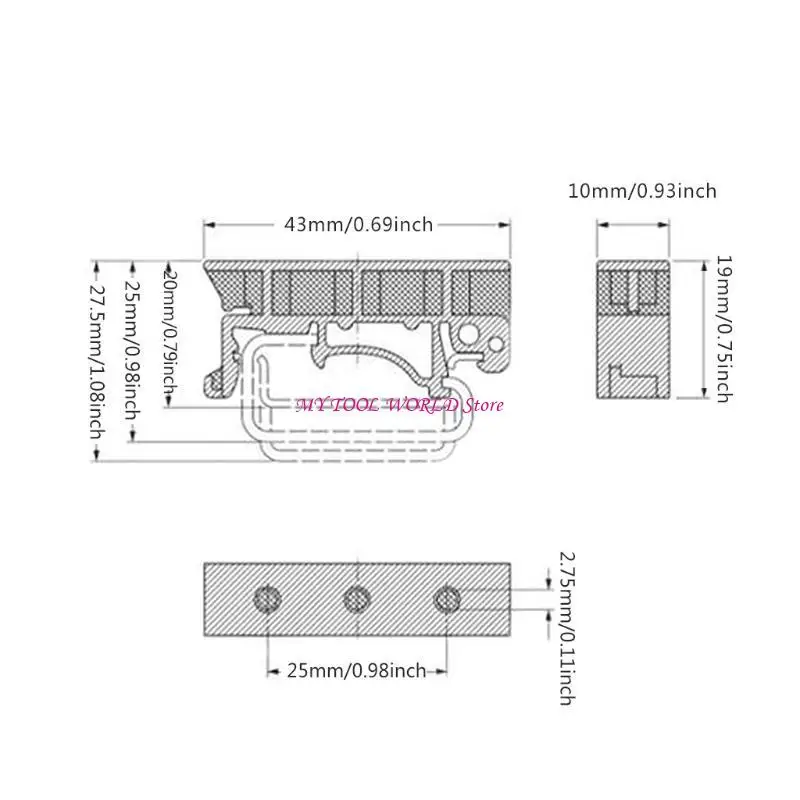 Circuit Board Bracket Holder Clips Control Board Adapter with Screws A2BB