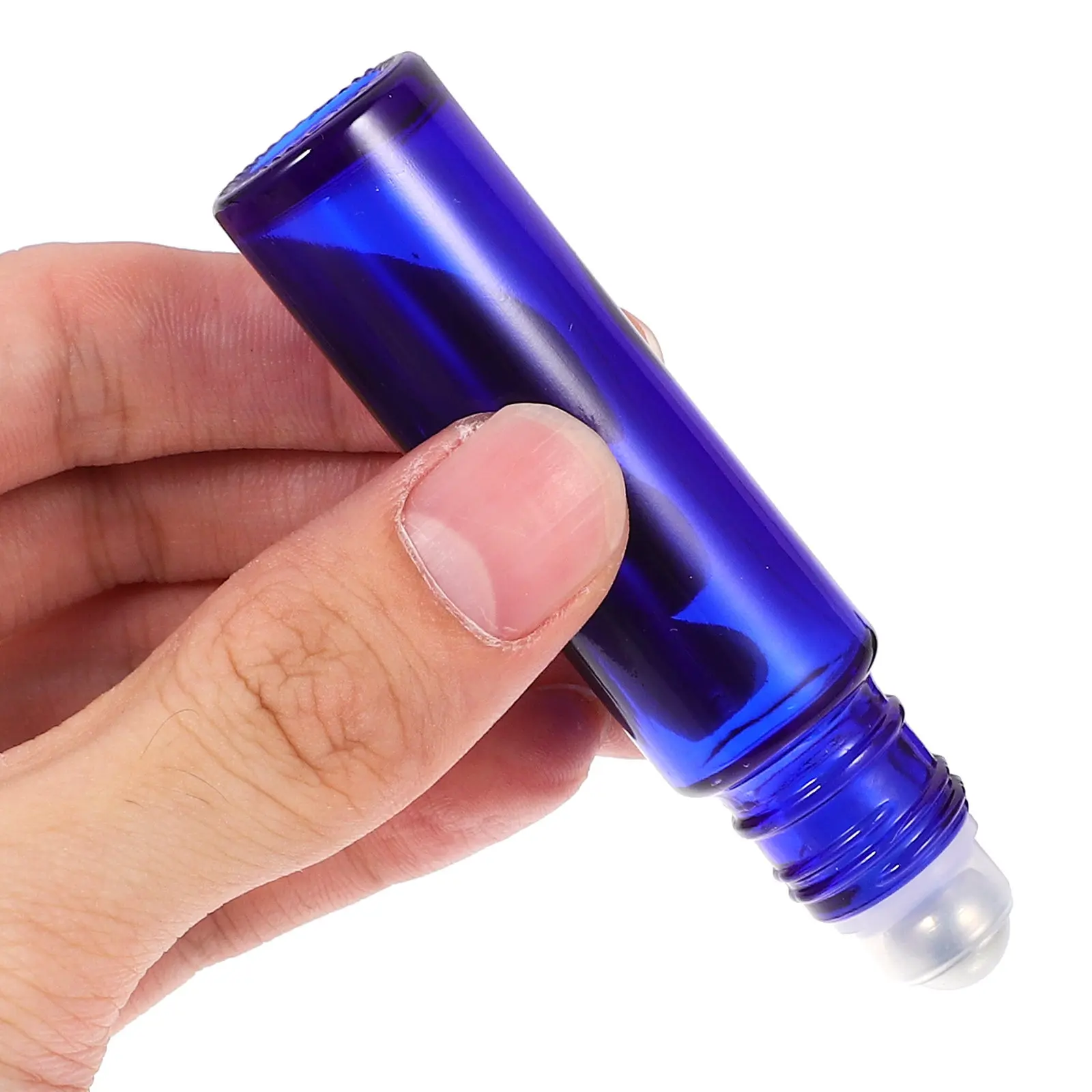 

6Pcs 10ml Roller Ball Container Refillable Cream Bottle Eye Serum Applicator Tool Travel Size Durable ABS Cap Roll on Bottles