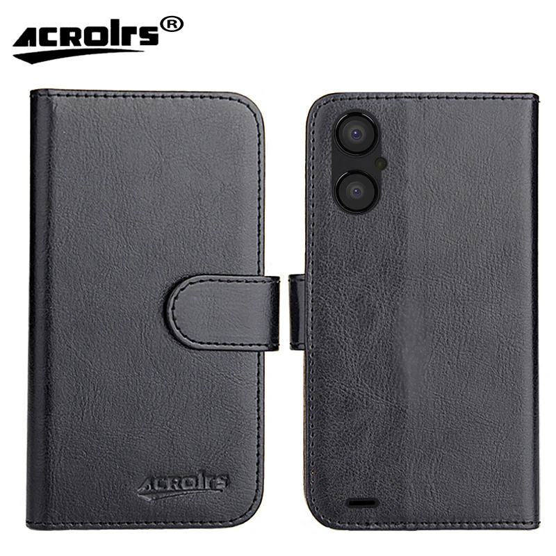 Para nuu a15 a23 plus caso 6 cores moda personalizar flip slots de cartão suporte carteira capa protetora de couro telefone