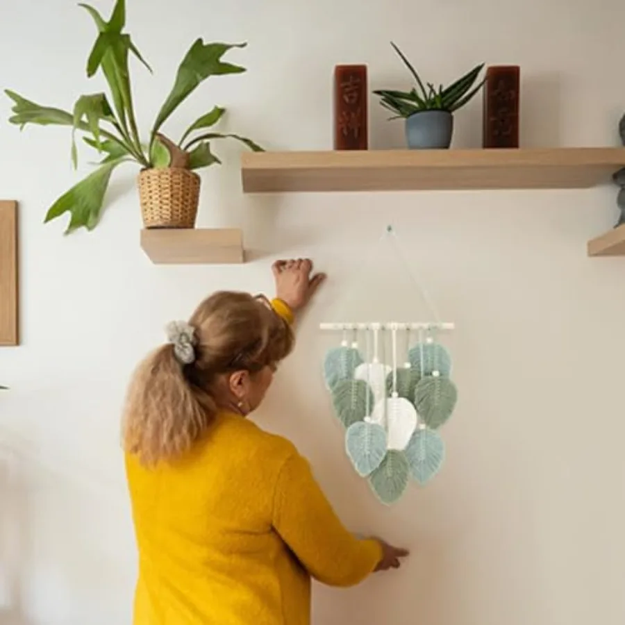 لتقوم بها بنفسك مكرميه ليف الجدار الشنق مبتدئين مكرميه عدة ورقة المنسوجة نسيج ريشة الجدار الشنق لتقوم بها بنفسك مجموعة مكرامية للبالغين ولادة