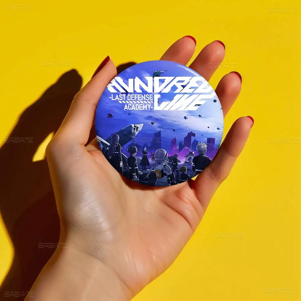 لعبة شعبية أكاديمية المائة الخط الأخير للدفاع 32/44/58 مللي متر دبوس مصنوع يدويًا دبابيس دائرية مضحكة لحقيبة الظهر Cothes #4