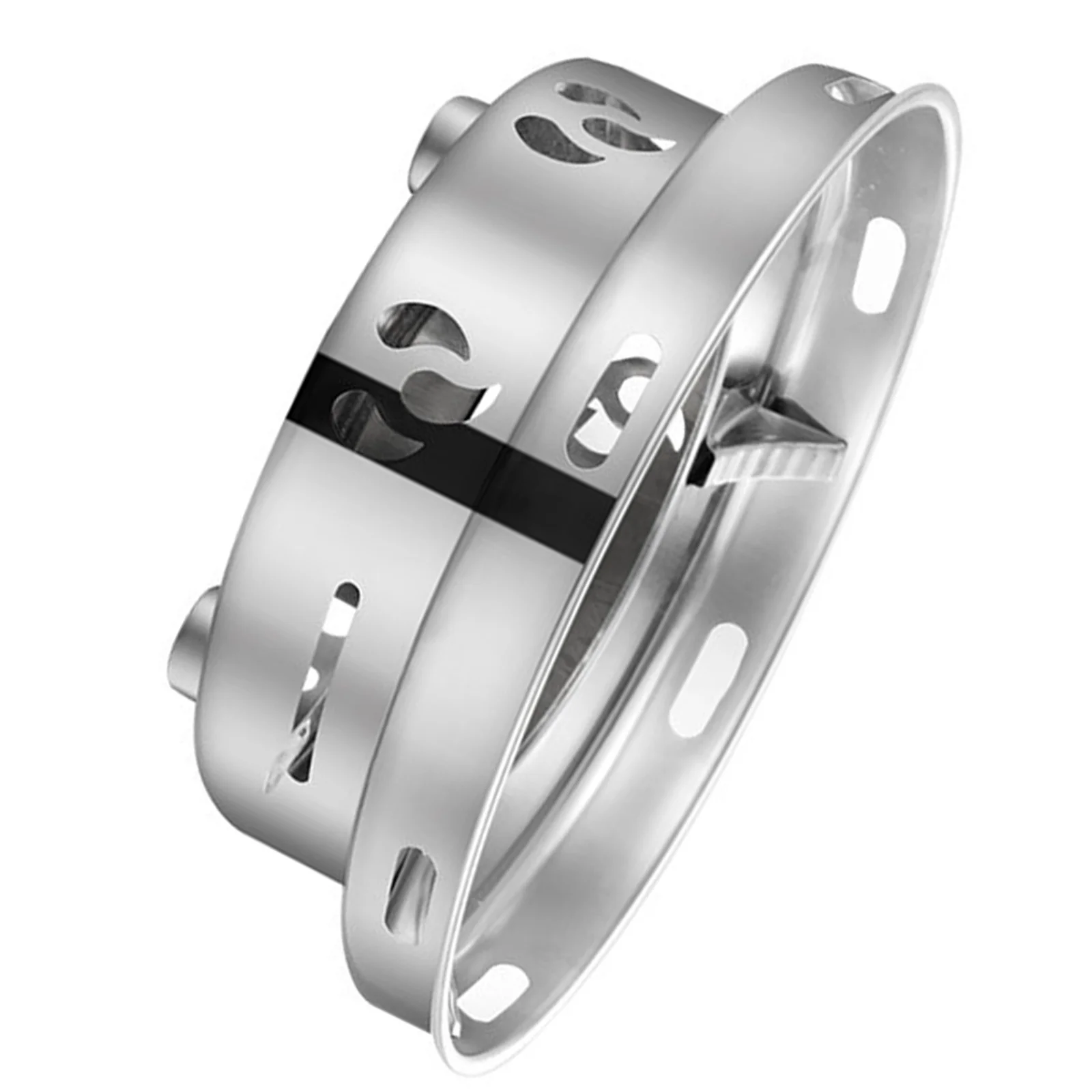 

Portable Stainless Steel Mini Windproof Hot Pot Stove Lightweight Durable Outdoor Camping Burner Cooking Stove