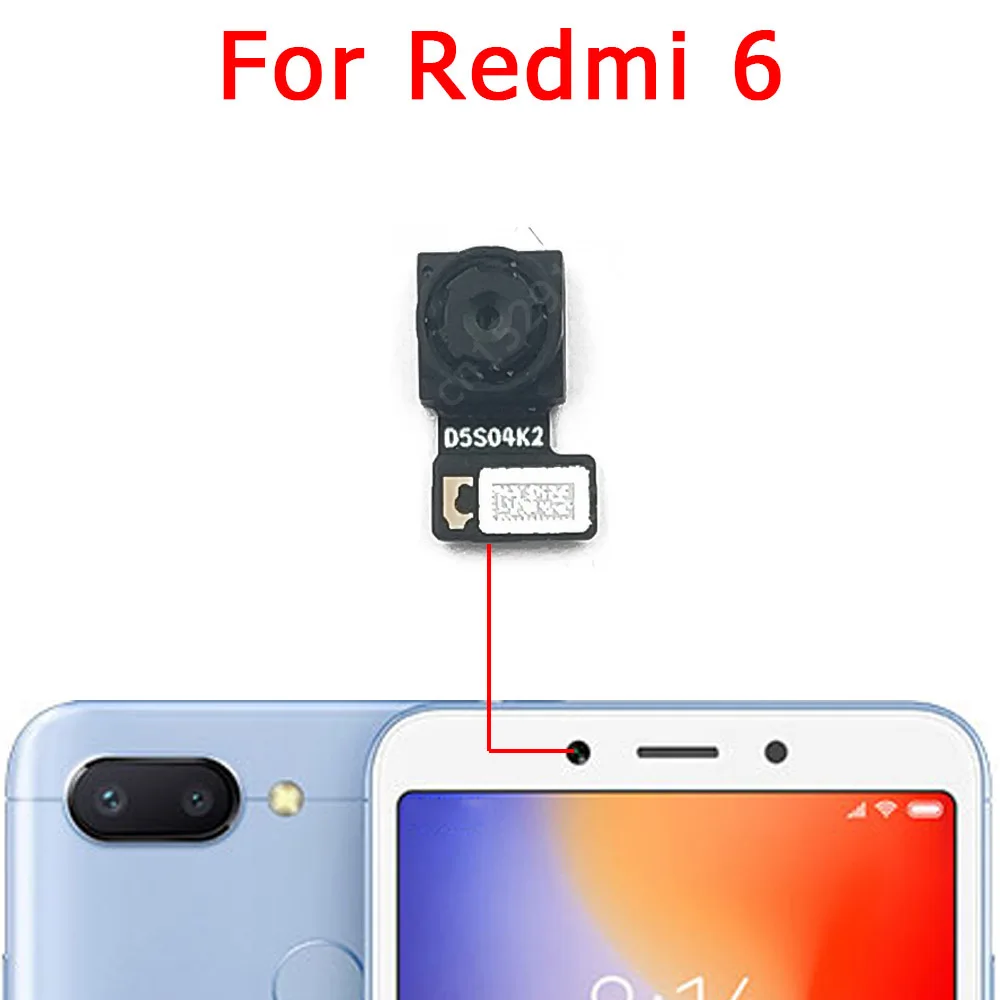 Front Camera For Xiaomi Redmi 9 9A 9C 9T 5 Plus 5A 6 6A 7 7A 8 8A Selfie Frontal Camera Module Facing View Spare Parts