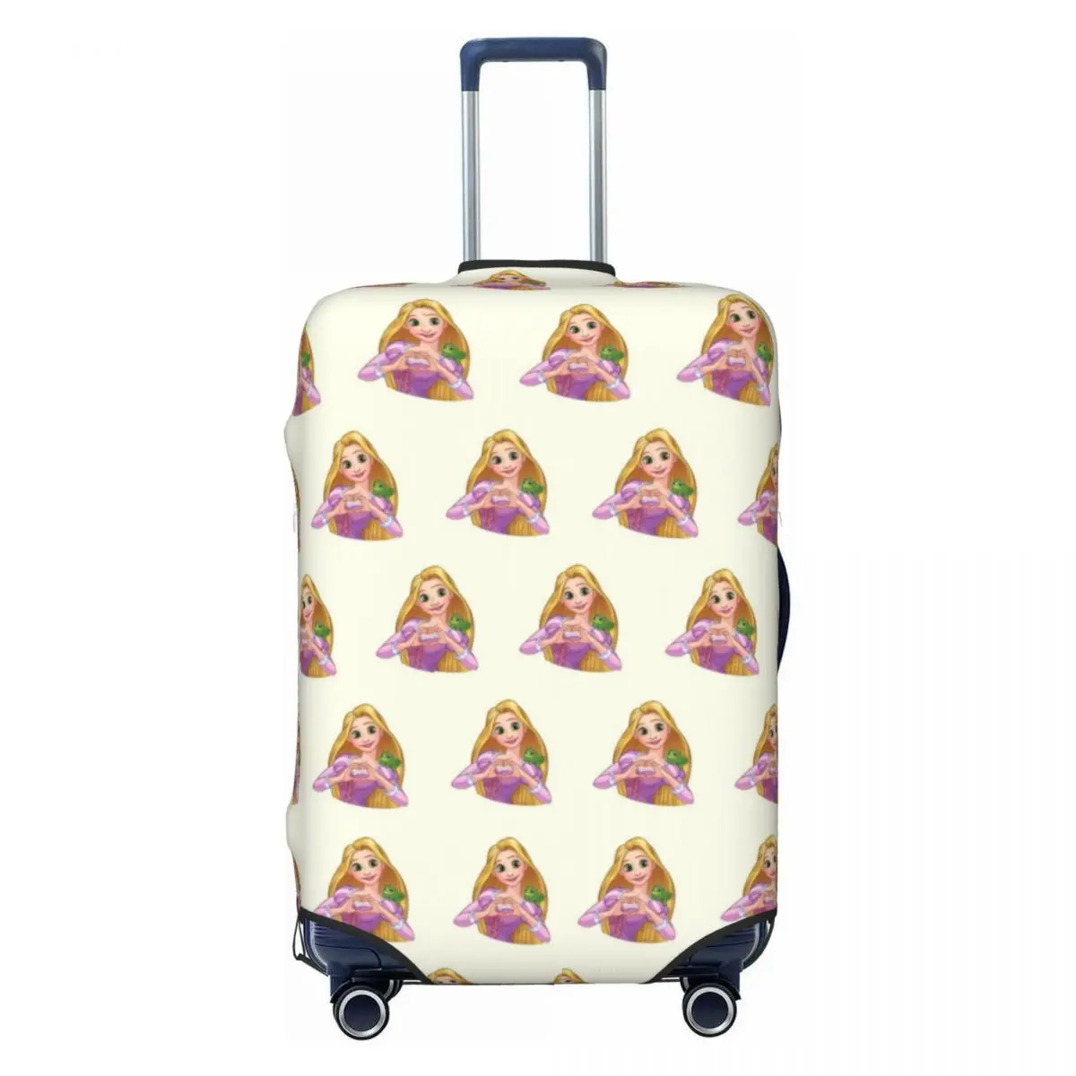 

Custom Princess Tangled Travel Luggage Cover Dust Proof Cartoon Funny Suitcase Cover Protector Fit 18-32 Inch
