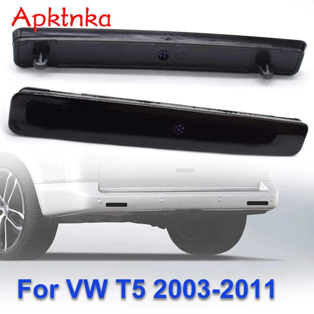 Apktnka Reflective Strips Safety Mark For Vw T5 Transporter Multivan 03-11 Black Smoked Rear Bumper Reflector Right + Left