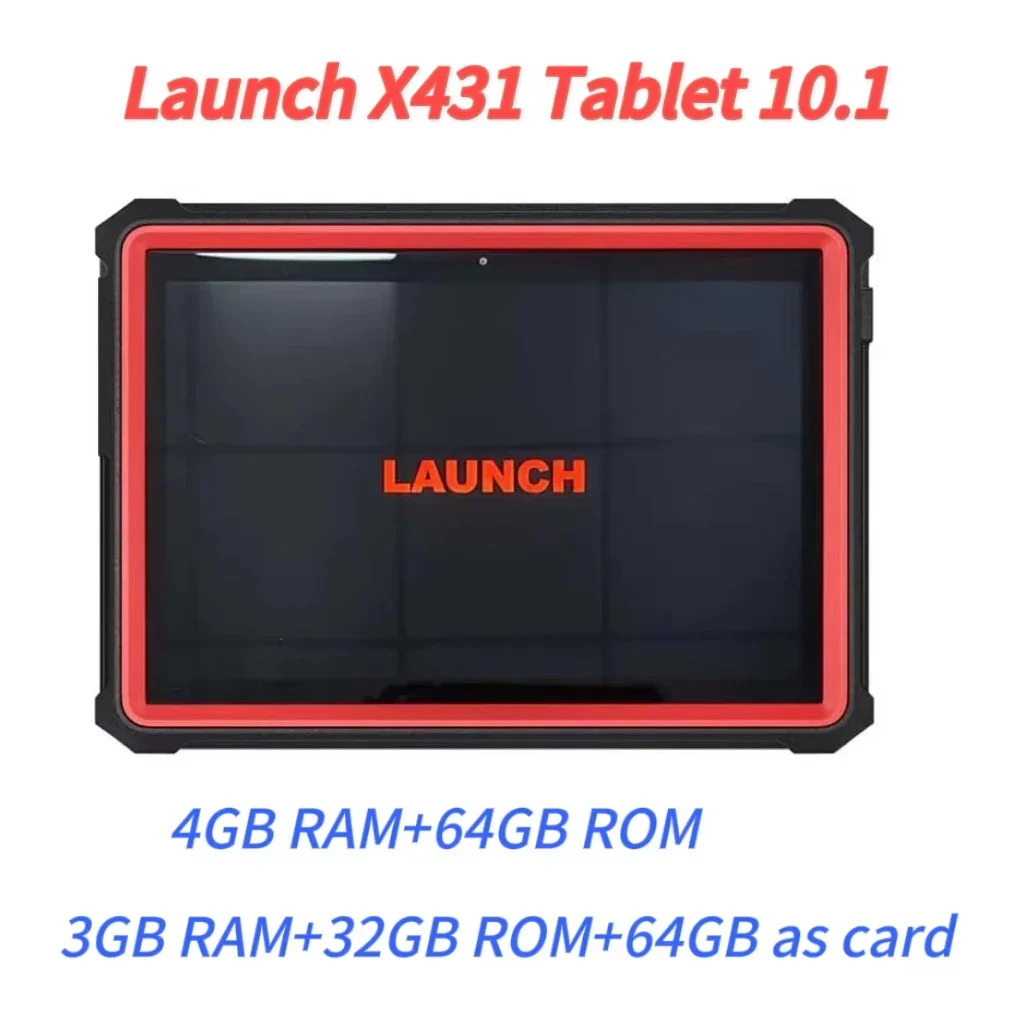 

Tablet 10.1″ Red 4GB RAM 64GB Storage Android Bluetooth for Launch X431 & OBD2 Diagnostics Software Auto Diagnotic Tool