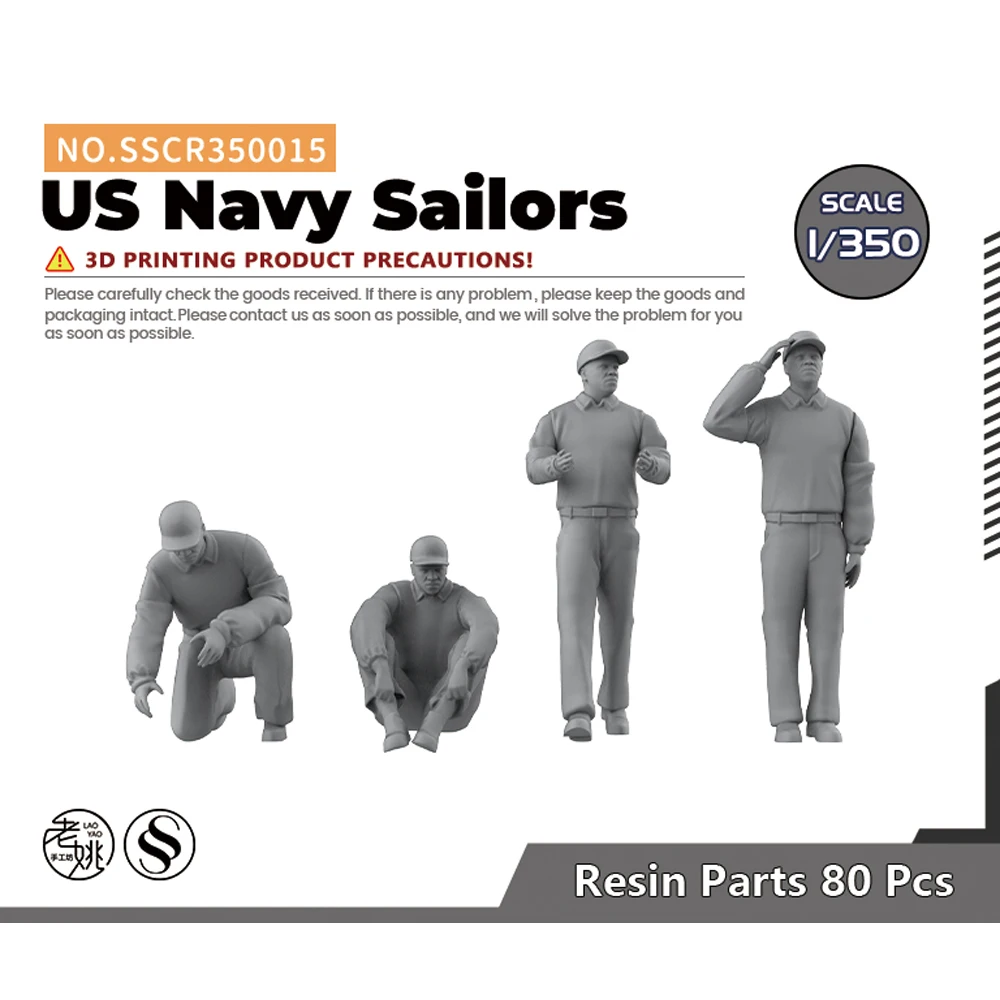 Yao's Studio SSCR015 1/350 Model Upgrade Parts US Navy Sailors WWII WAR GAMES