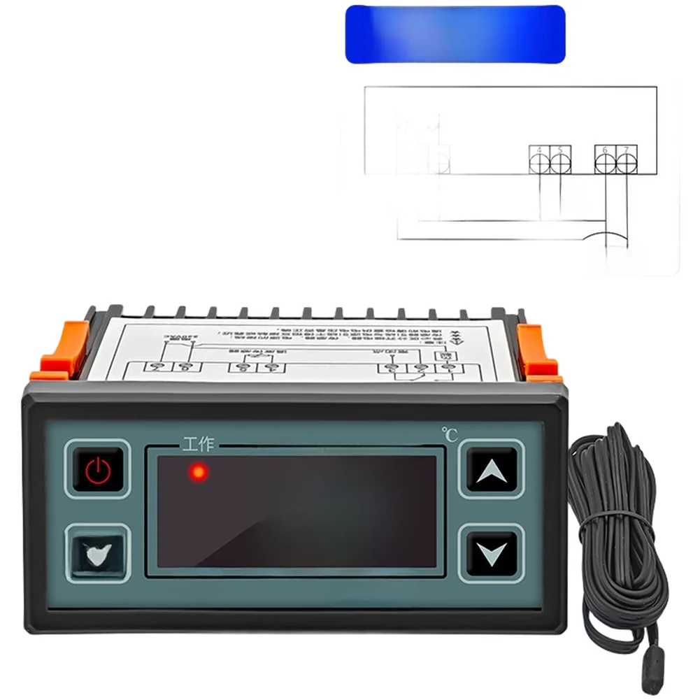 1 قطعة STC 200 الرقمية متحكم في درجة الحرارة التبريد التدفئة المزدوج وضع التحكم ترموستات للتبريد تسخين سخانات المياه #5