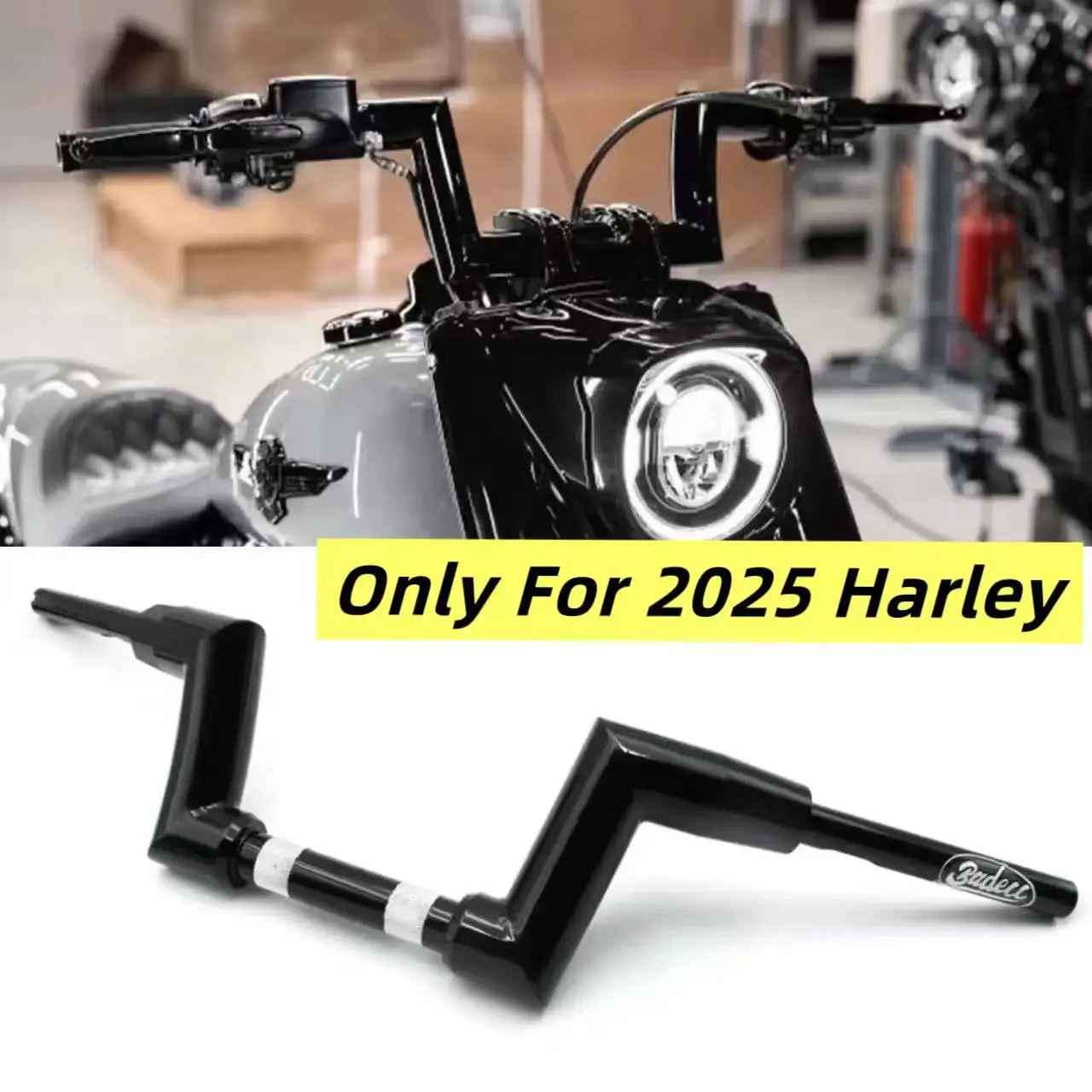 2025 Motorcycle 2'' APE Hanger Handlebar For Harley Softail Fat Boy Low Rider Street Bob Heritage Breakout Deluxe 883 1200 Bar