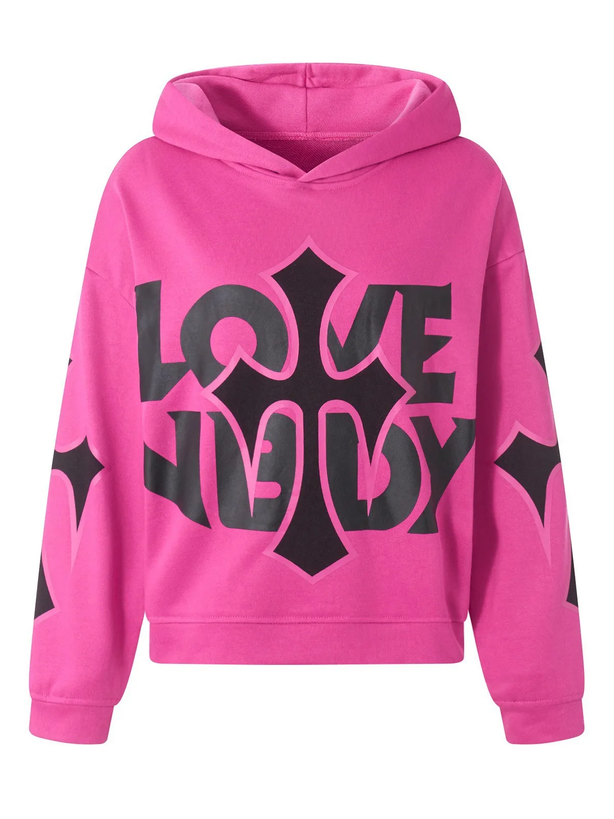 الخريف أزياء هوديي Y2K إلكتروني طباعة عارضة الشارع الاتجاه الرجال والنساء مقنعين السترة الأعلى #1