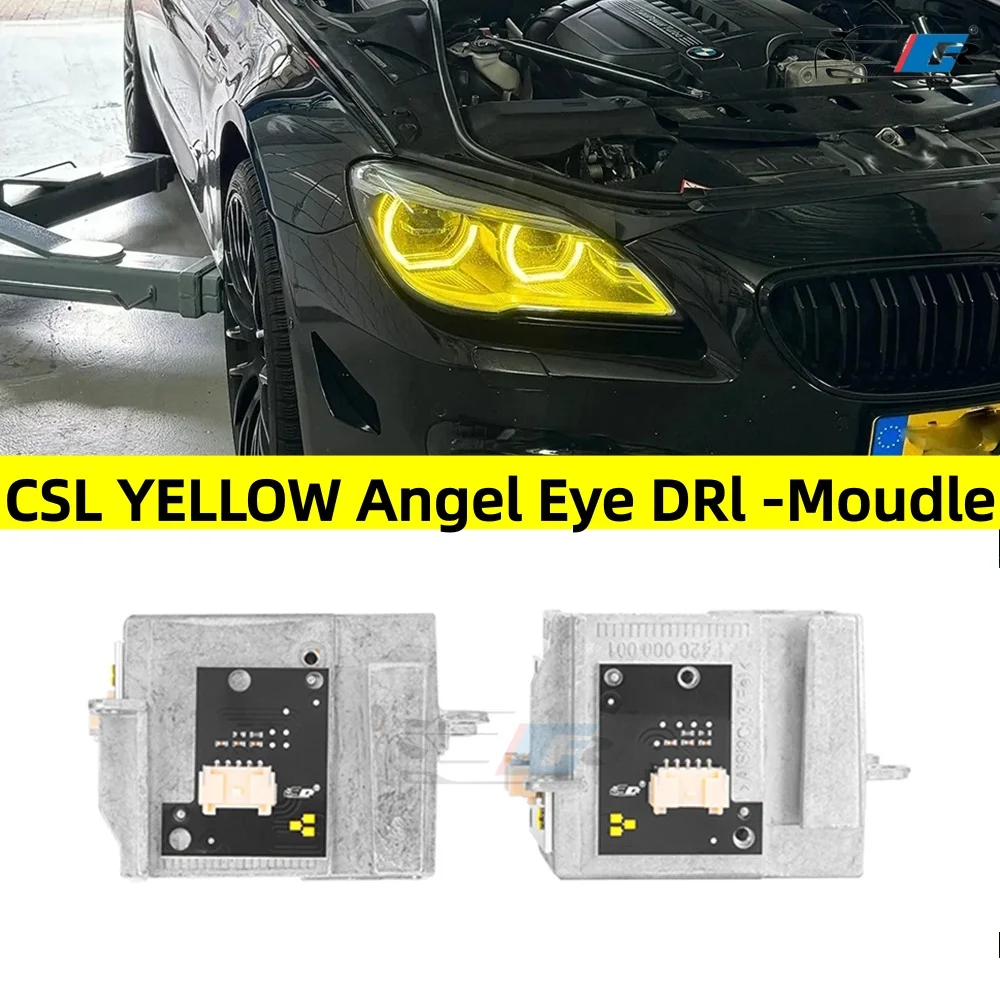 

Желтый ангельский глаз OEM 63117394901 Светодиодные модули DRL для 2017 2018 BMW F06 F12 F13 LCI M6 640i 650i Фара дневного света