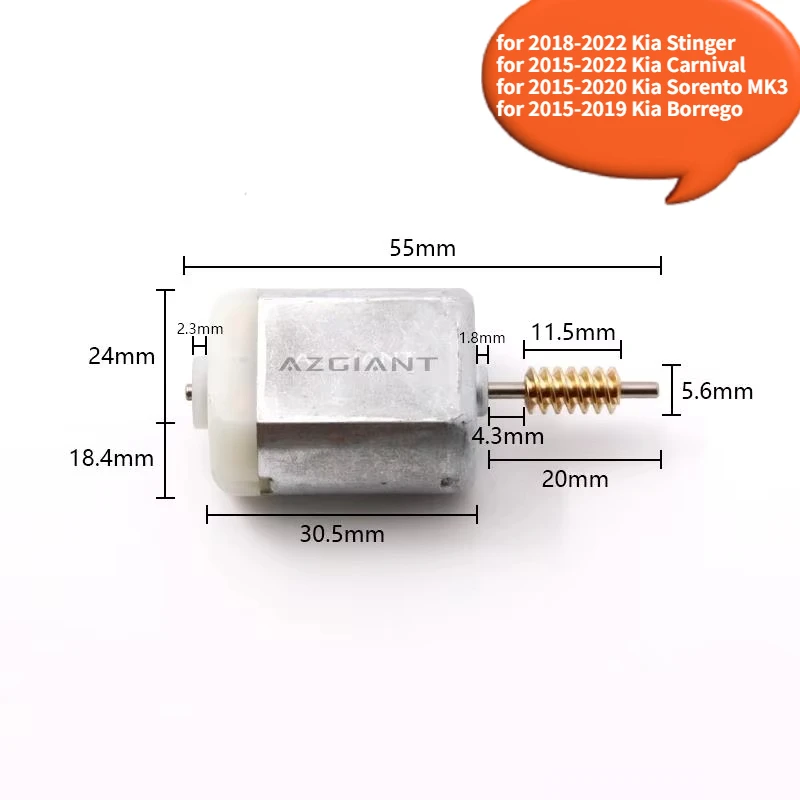 AZGIANT for Kia Stinger Carnival Sorento MK3 Borrego 3.8L 4.6L 19500RPM Car Steering Column Lock system DC motor 81900-C0000